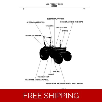 KUBOTA M7500 PARTS MANUAL